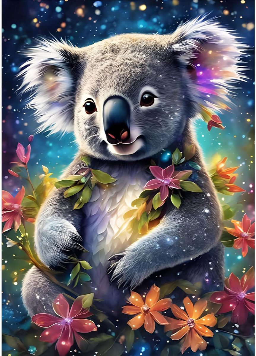 5D Koala DIY Diamond Painting voor Volwassenen - Dierenafbeelding 30 x 40 cm voor Wanddecoratie
